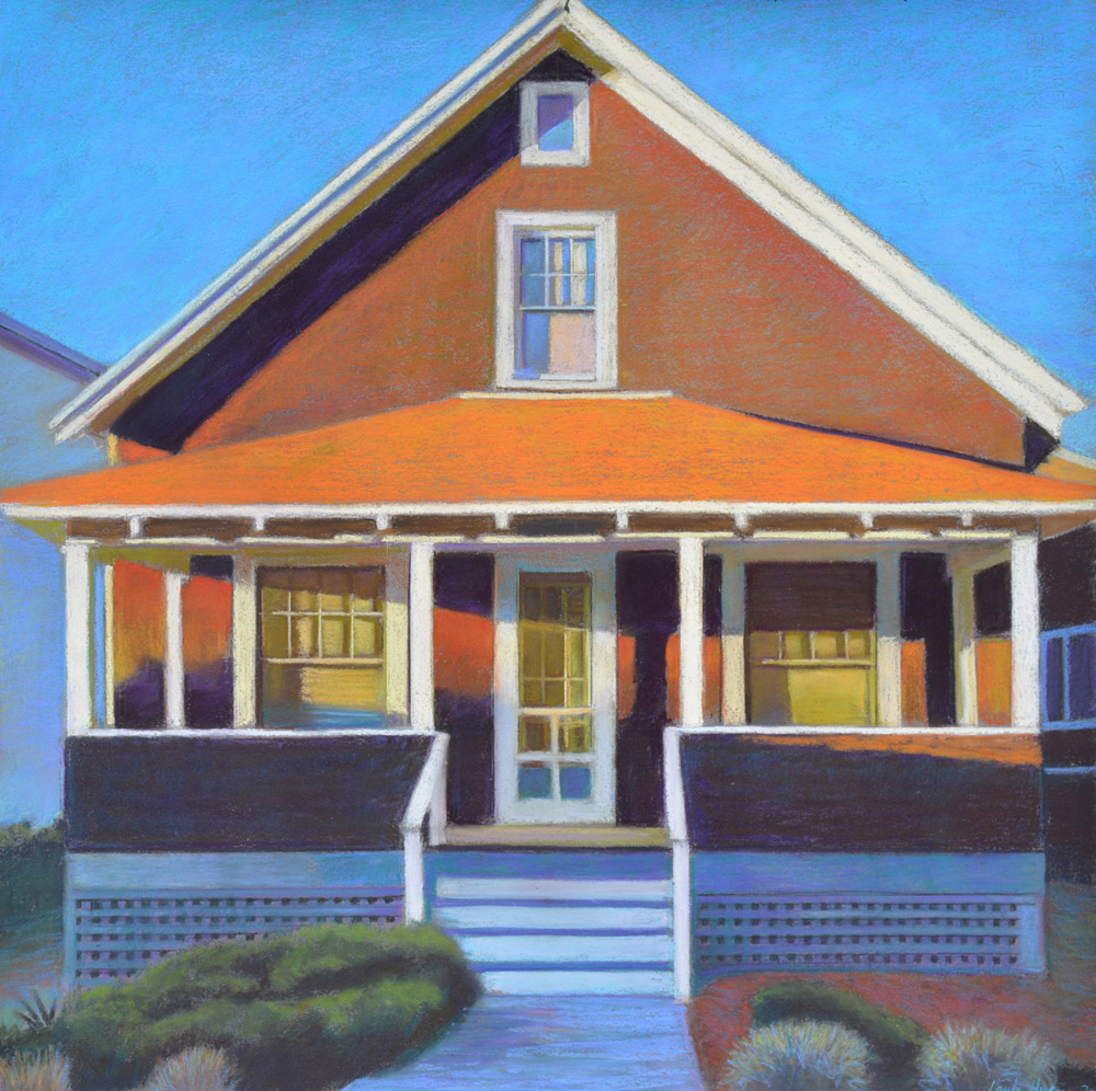Cottage in Light - Original Pastel by Delaware Artist Laura Hickman